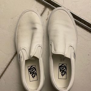 White vans size 8 women/ 6.5 men